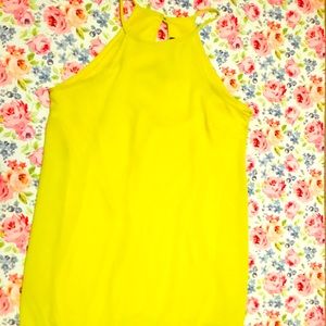 Bright yellow boutique mini Charleston dress